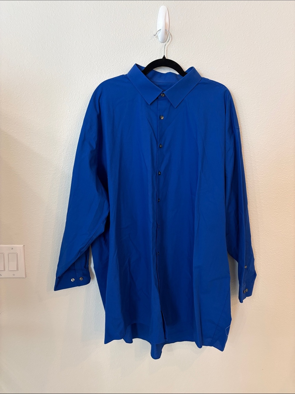 jf j.ferrar Royal Blue Dress Shirt size 34/35 20